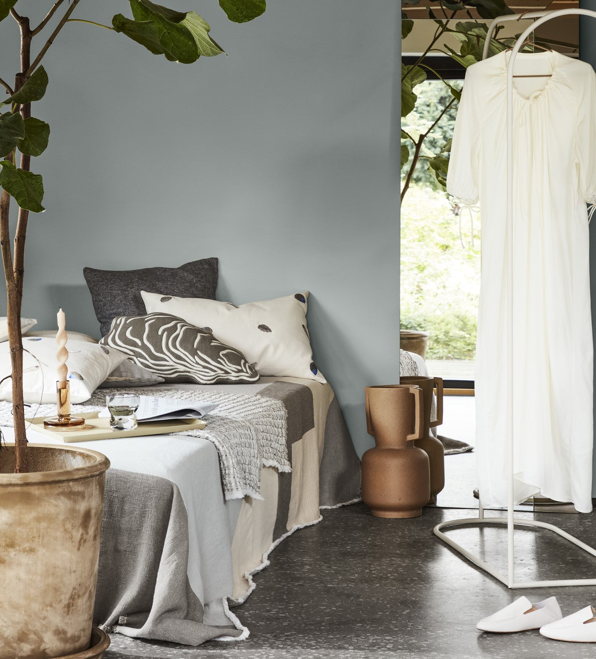 50*50 כרית מרובעת תכלת SOREN