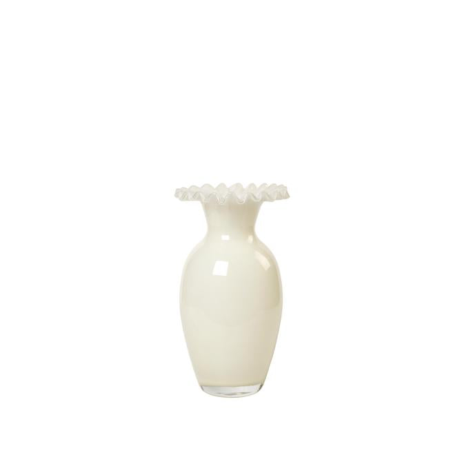 אגרטל JASMIN ניפוח זכוכית קרם