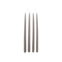 חבילת נרות אפור פשתן SMOOTH TAPER