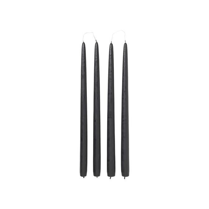 חבילת נרות שחור SMOOTH TAPER