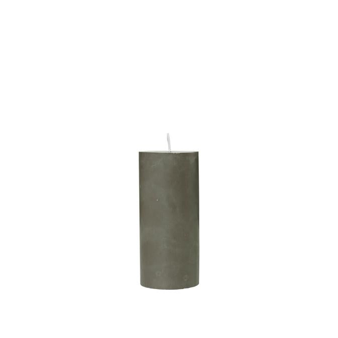 נר ירוק עמוק ECO PILLAR