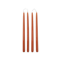 חבילת נרות כתום חם מבריק SMOOTH TAPER