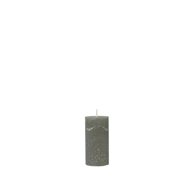 נר ירוק כהה 22 שע RUSTIC PILAR