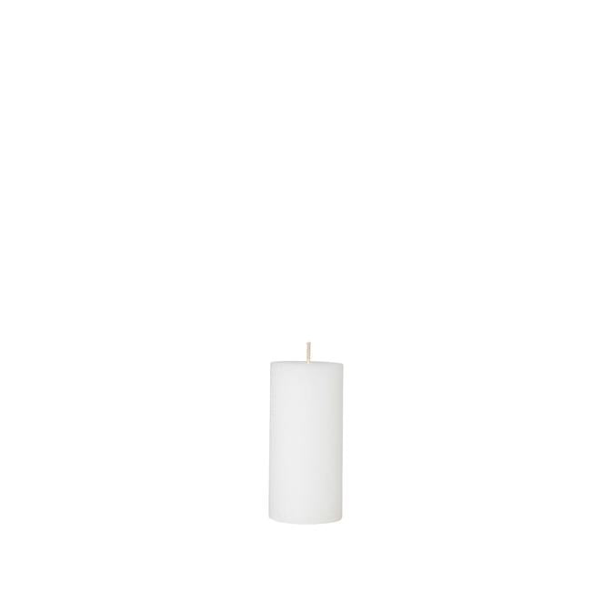 נר לבן 22 שע RUSTIC PILAR